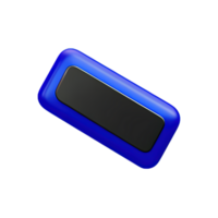 rectangle bouton 3d élément png