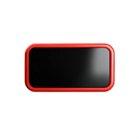 rectangle Button 3d element png