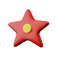 3D Floating Element Star Icon png