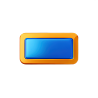 rectangle Button 3d element png