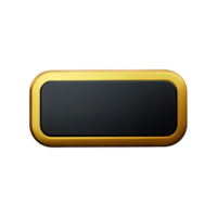 rectangle Button 3d element png