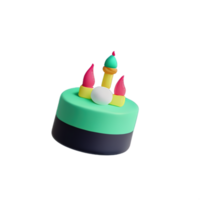 Cake 3D element png