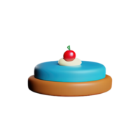 pastel 3d elemento png