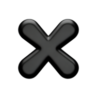 3d icon cross mark png