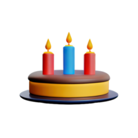 Cake 3D element png