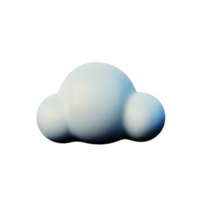 nube 3d elemento png