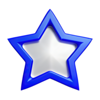 3d flotante elemento estrella icono png