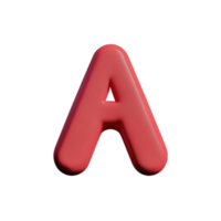 3D-letter a png