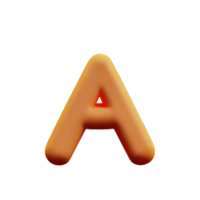 3D-letter a png