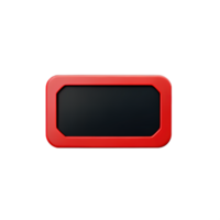 rectangle bouton 3d élément png