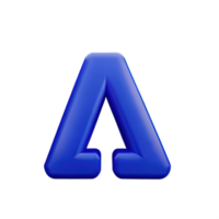 3d lettera a png