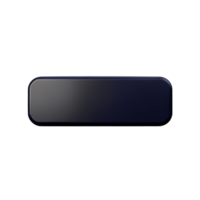 rectangle Button 3d element png