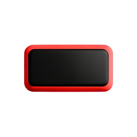 rectangle Button 3d element png