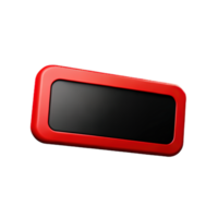 rectangle Button 3d element png