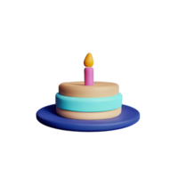 Cake 3D element png