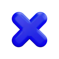 3d icon cross mark png