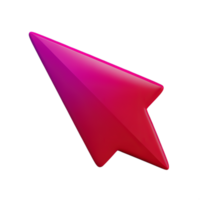 Cursor 3d element png