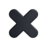 3d icon cross mark png