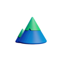 Berg 3d Illustration png