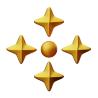 3D Floating Element Star Icon png