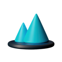 Mountain 3D Illustration png