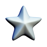 3D Floating Element Star Icon png