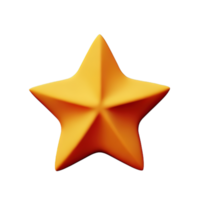 3d schwebend Element Star Symbol png