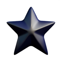 3d flutuando elemento Estrela ícone png