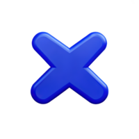 3d icon cross mark png