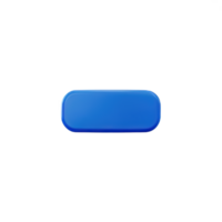 rectangle Button 3d element png