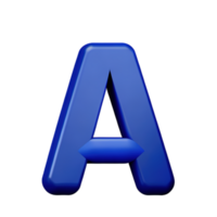 3d Buchstabe a png