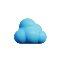 Cloud 3D Element png