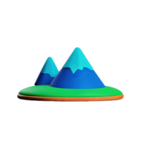 montaña 3d ilustración png