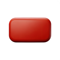 rectangle Button 3d element png