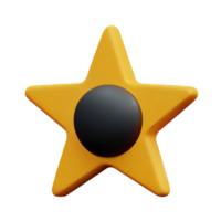 3D Floating Element Star Icon png