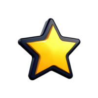 3D Floating Element Star Icon png