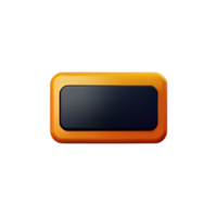 rectangle bouton 3d élément png