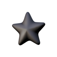 3D Floating Element Star Icon png
