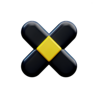 3d icon cross mark png