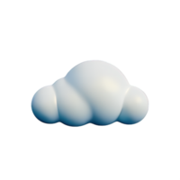 nube 3d elemento png