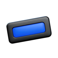 rectangle bouton 3d élément png