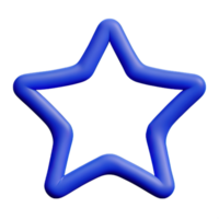 3D Floating Element Star Icon png