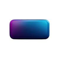 rectangle Button 3d element png