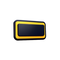 rectangle Button 3d element png