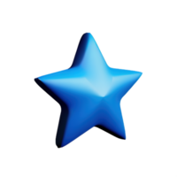 3d schwebend Element Star Symbol png