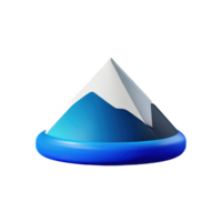 montagna 3d illustrazione png