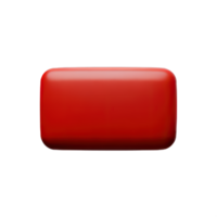 rectangle bouton 3d élément png