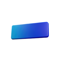 rectangle Button 3d element png