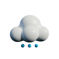 Cloud 3D Element png