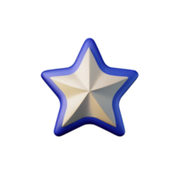 3d schwebend Element Star Symbol png